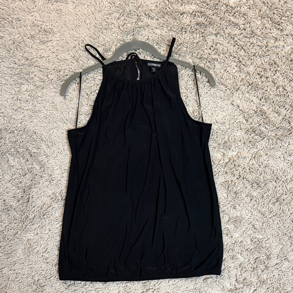 Express Black Halter Camisole Tank Top